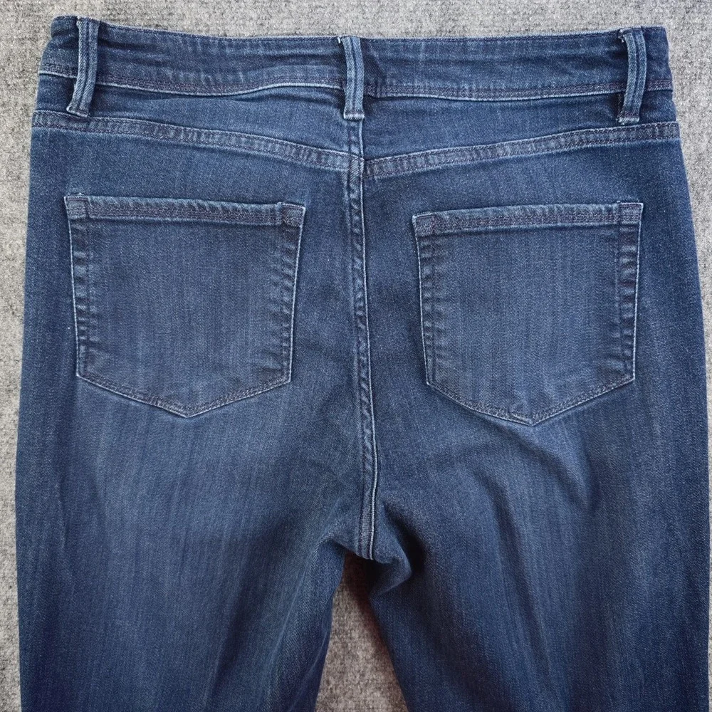 J Jill Denim Jeans 8 Straight Leg High Rise 31x29 Stretch Medium Wash‎